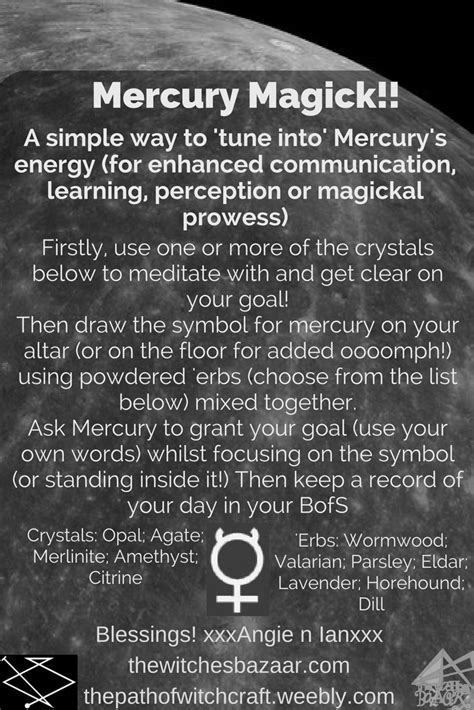 The Transformative Spells of the Witch with a Mercury Enchantment